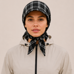 Running Cap Black Grid