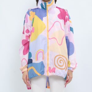 MYMELIS BATWING NARA PINK WINDBREAKER