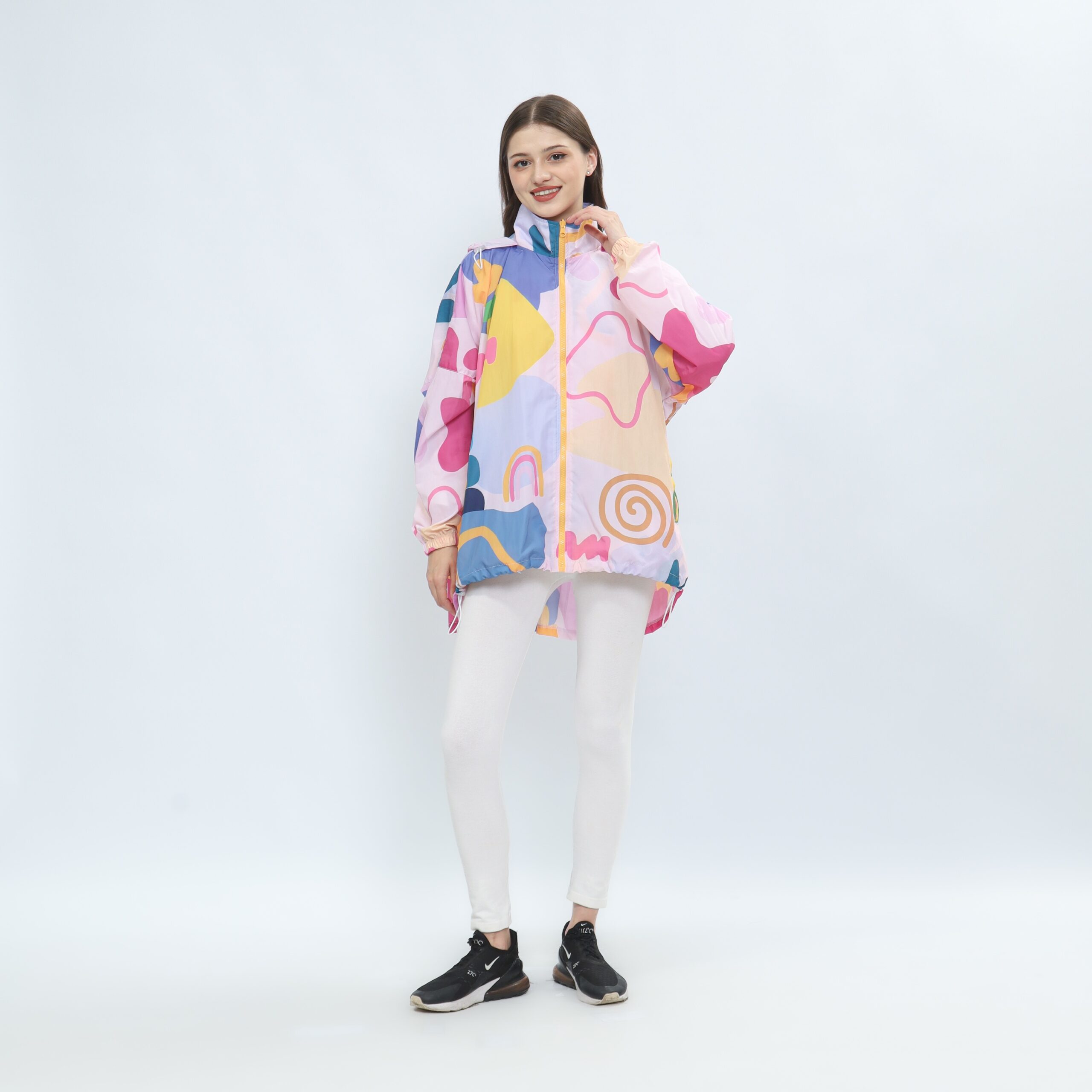 MYMELIS BATWING NARA PINK WINDBREAKER - Image 3