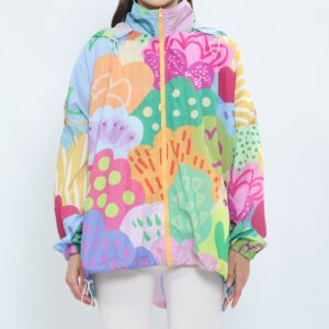 MYMELIS BATWING NARA ORANGE WINDBREAKER