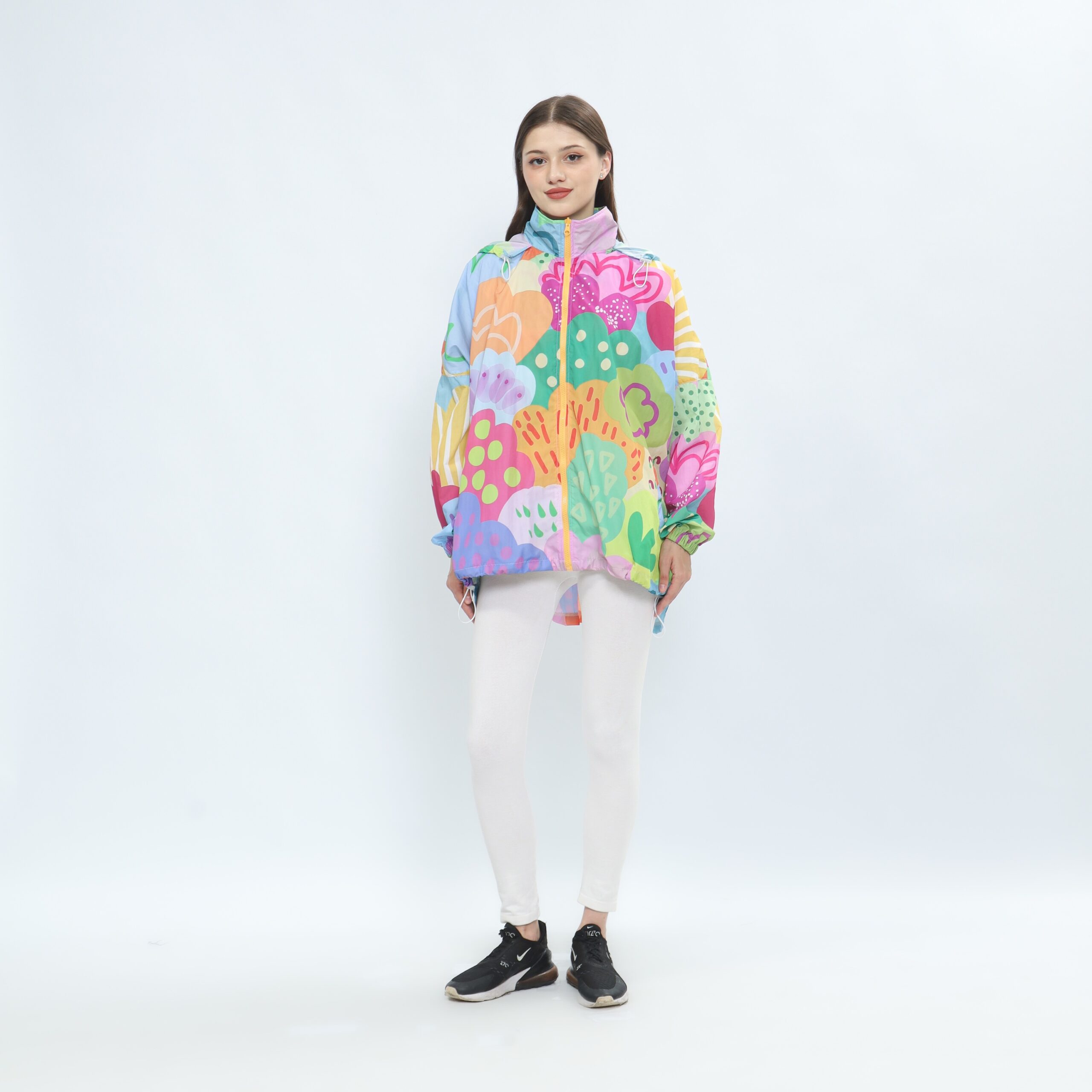 MYMELIS BATWING NARA ORANGE WINDBREAKER - Image 3