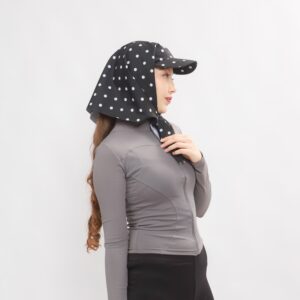 Running Cap Black Polkadot