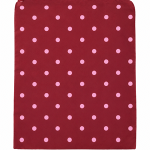 Mymelis Nylon Travel Bag Maroon Polkadot