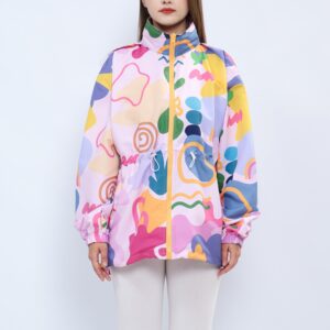 MYMELIS ADJUSTABLE NARA PINK WINDBREAKER