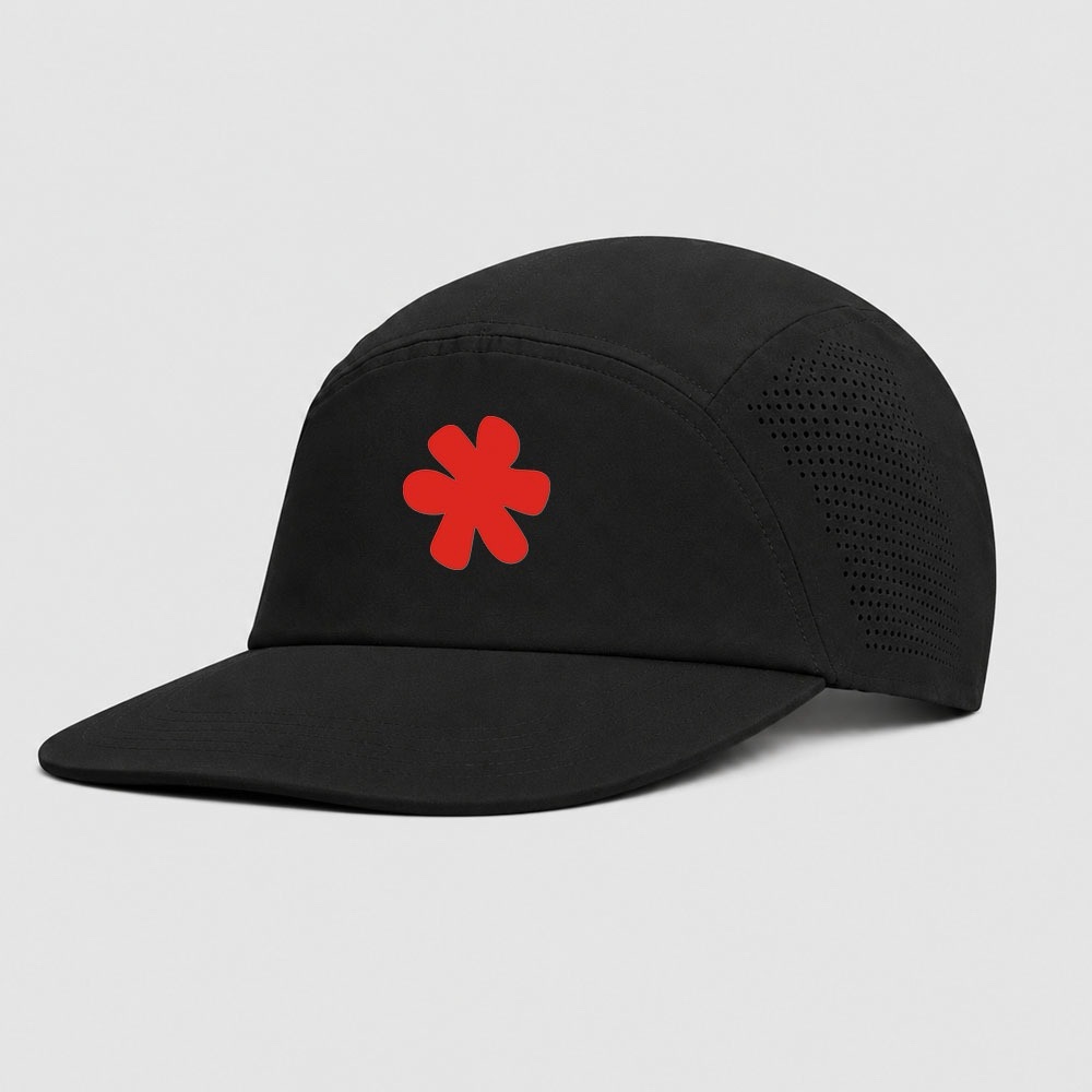 Adjustable Running Cap Plain Black