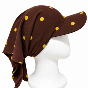 Mymelis Bandana Running Cap Coffee Polkadot