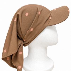 Mymelis Bandana Running Cap Nude Polkadot