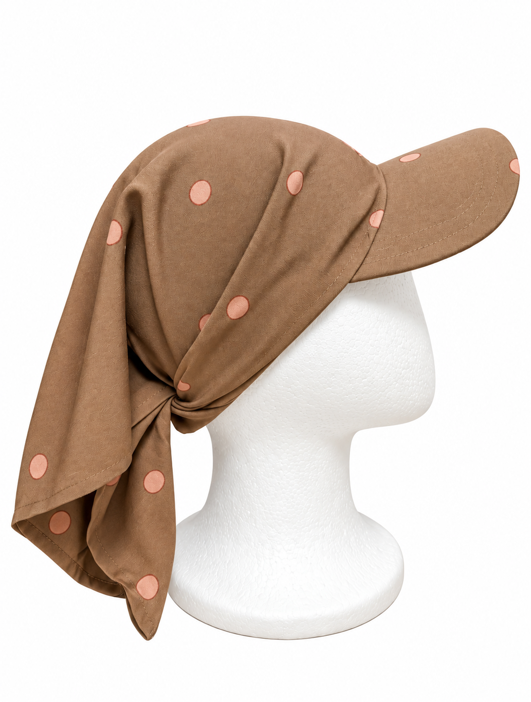 Mymelis Bandana Running Cap Nude Polkadot